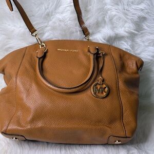 Michael Kors Brown Leather Shoulder Bag